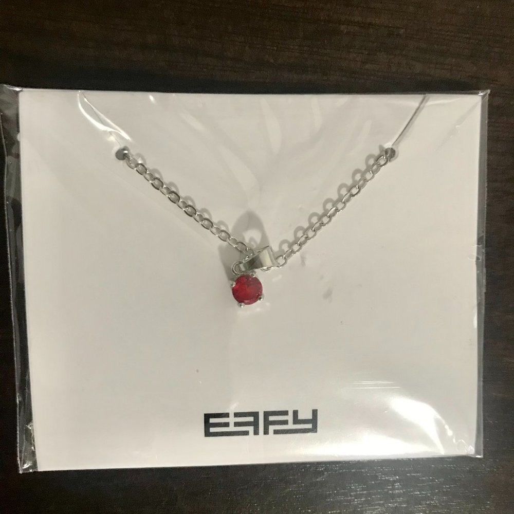 EFFY  Necklace - Bright Red  Stone